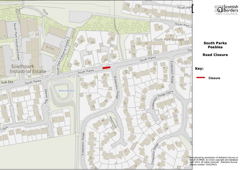 South Parks road closure